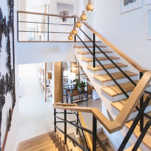 house interior with staircase